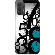 Teknomeg Samsung Galaxy A32 Uyumlu Sayısal Karmaşa  Desenli Silikon Kılıf