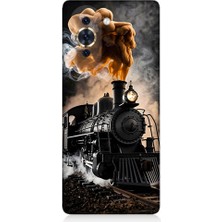 Teknomeg Tecno Nova 10 Uyumlu Kara Tren  Desenli Silikon Kılıf