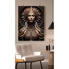 Tosbart Yapay Zeka Kadın Kanvas Duvar Tablo