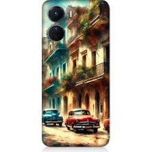 Teknomeg Vivo V16 Uyumlu Renkli Sokak  Desenli Silikon Kılıf