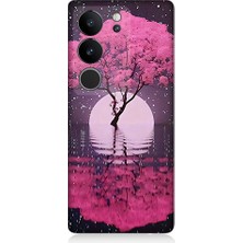 Teknomeg Vivo V29 5g Uyumlu Deniz ve Güneş  Desenli Silikon Kılıf