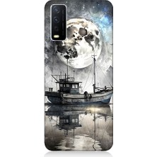 Teknomeg Vivo Y11S Uyumlu Balıkçı Teknesi  Desenli Silikon Kılıf