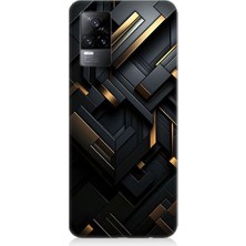 Teknomeg Vivo V21E Uyumlu Geometrik Desen  Desenli Silikon Kılıf