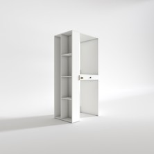 Kenzlife çamaşır-kurutma makinesi dolabı bacce sol byz 187*090*60 çekmeceli banyo