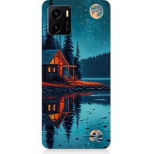Teknomeg Vivo Y15S Uyumlu Göl Evi  Desenli Silikon Kılıf