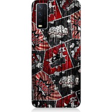 Teknomeg Vivo Y20S Uyumlu Ayda Kurt  Desenli Silikon Kılıf