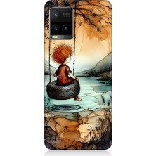 Teknomeg Vivo Y21S Uyumlu Yalnız Çocuk  Desenli Silikon Kılıf