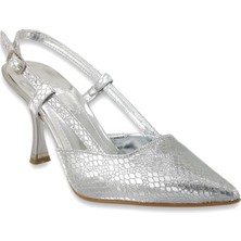 Beety 194 615 24KA Kadın Abiye Ayakkabı Gümüş