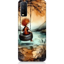 Teknomeg Vivo Y20 Uyumlu Yalnız Çocuk  Desenli Silikon Kılıf