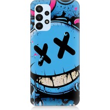 Teknomeg Samsung Galaxy A33 Uyumlu Gülen Yüz  Desenli Silikon Kılıf