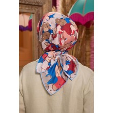 Marrakech Koleksiyon Soft Eşarp 1209 - 13 Bordo/mavi