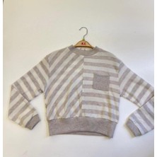 Nk Kids 8-14 Yaş Arası Kız Çocuk Çizgili Kazak