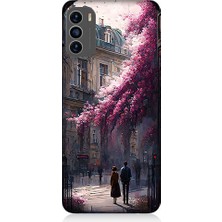 Teknomeg Reeder S19 Max Pro S Uyumlu Çiçekli Sokak  Desenli Silikon Kılıf