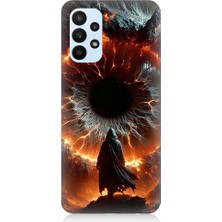 Teknomeg Samsung Galaxy A53 Uyumlu Ateş Çemberi  Desenli Silikon Kılıf
