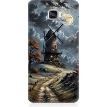 Teknomeg Samsung Galaxy A3 2016 Uyumlu Yel Değirmeni  Desenli Silikon Kılıf