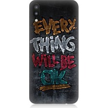 Teknomeg Samsung Galaxy M10 Uyumlu Ay ve Ağaç  Desenli Silikon Kılıf
