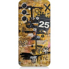 Teknomeg Samsung Galaxy S24 Uyumlu Karma Grafik  Desenli Silikon Kılıf