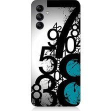 Teknomeg Samsung Galaxy M34 Uyumlu Sayısal Karmaşa  Desenli Silikon Kılıf