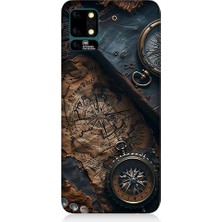 Teknomeg Reeder S19 Max Uyumlu Eski Harita  Desenli Silikon Kılıf