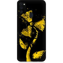 Teknomeg Samsung Galaxy M30S Uyumlu Rüzgar Gülü  Desenli Silikon Kılıf