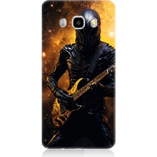 Teknomeg Samsung Galaxy J5 2016 Uyumlu Gitar Savaşçısı  Desenli Silikon Kılıf