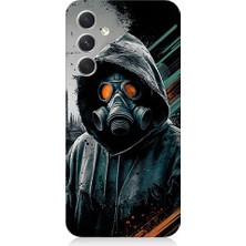 Teknomeg Samsung Galaxy S24 Uyumlu Gaz Maskesi  Desenli Silikon Kılıf