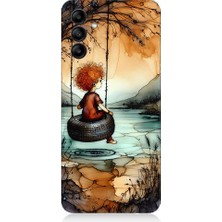 Teknomeg Samsung Galaxy M34 Uyumlu Yalnız Çocuk  Desenli Silikon Kılıf