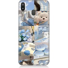 Teknomeg Samsung Galaxy M20 Uyumlu Mavi Oyuncaklar  Desenli Silikon Kılıf