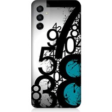 Teknomeg Samsung Galaxy M23 Uyumlu Sayısal Karmaşa  Desenli Silikon Kılıf