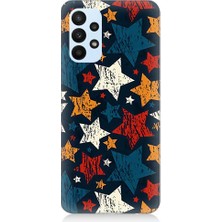 Teknomeg Samsung Galaxy A53 Uyumlu Yıldız Deseni  Desenli Silikon Kılıf
