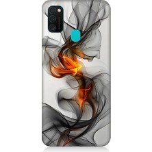 Teknomeg Samsung Galaxy M21 Uyumlu Basketbol Potası  Desenli Silikon Kılıf