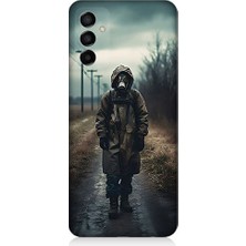 Teknomeg Samsung Galaxy M23 Uyumlu Maskeli Yürüyüş  Desenli Silikon Kılıf