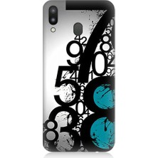 Teknomeg Samsung Galaxy M20 Uyumlu Sayısal Karmaşa  Desenli Silikon Kılıf