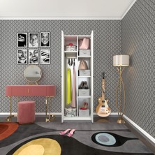 Kenz Life Kenzlife Gardırop 2 Kapılı Kapaklı Leylak Byz 173*60*42 Gardolap Dolap Ofis