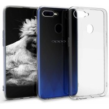 HANPORIUM Oppo A7 Uyumlu Şeffaf Silikon Kılıf - Kamera Korumalı Esnek Tam Koruma Kapak