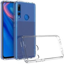 HANPORIUM Huawei Y9 Prime 2019 Uyumlu Şeffaf Silikon Kılıf - Kamera Korumalı Esnek Tam Koruma Kapak