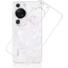 HANPORIUM Huawei P60 Pro Uyumlu Şeffaf Silikon Kılıf - Kamera Korumalı Esnek Tam Koruma Kapak