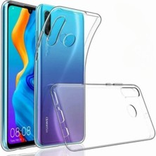 HANPORIUM Huawei P30 Lite Uyumlu Şeffaf Silikon Kılıf - Kamera Korumalı Esnek Tam Koruma Kapak