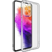 HANPORIUM Samsung Galaxy A52 Uyumlu Şeffaf Silikon Kılıf - Kamera Korumalı Esnek Tam Koruma Kapak