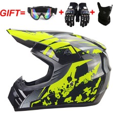 Mundo Venta Unisex Yetişkin Motosiklet Kaskı Off-Road Kask Seti (Yurt Dışından)