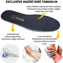 Exclusive Exclusive Deri Kokulu Alt Tabanlık, Ter Emici, Koku Önleyici Siyah Tabanlık