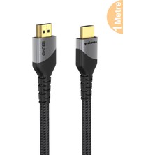 Yediseven HDMI 2.1 To HDMI Görüntü Aktarma Kablosu Televizyon Notebook 8K@60Hz UHD 48GBPS 1 Metre