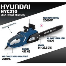 Hyundai HYC210 2000 W Elektrikli Ağaç Kesme Makinesi