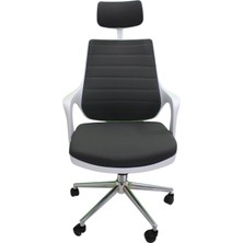 Kaya Ofis Mi x  Plus White-Fabric -(Antrasit) Çalışma Koltuğu Ofis Koltuğu