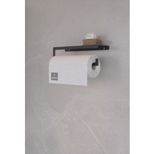 alfams by fmsa Modern Raflı Paslanmaz Çelik Metal Rulo Kağıt Havluluk Peçetelik Banyo Mutfak Düzenleyici