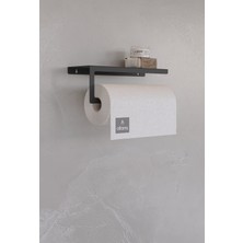 alfams by fmsa Modern Raflı Paslanmaz Çelik Metal Rulo Kağıt Havluluk Peçetelik Banyo Mutfak Düzenleyici