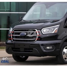 Ebal Oto Ford Transit Krom Ön Panjur 4 Parça 2019 ve Üzeri Paslanmaz Çelik