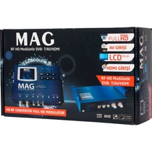 Mag MG-17313 LCD Ekranlı Hd-Rf Converter Full Hd Dvb-T Encoder Modulator (Dvb-T/av/h - MCT3475-1337