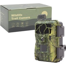 Wildlife KH-661 20 Mp 1080P 22 LED Pır Sensörlü Mini Fotokapan Kamuflaj Kamera (4767) - LKM9800-7200