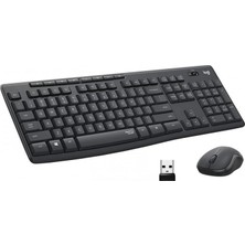 Logıtech MK295 Q Tr Siyah Kablosuz Klavye+Mouse Set (4767) - CPB1559-3915